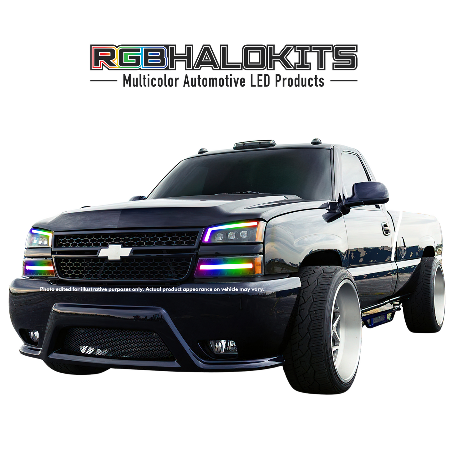 Chevrolet Silverado: Multicolor Flow Series Nova Alpha Black Headlights (2003-2006) - image 5