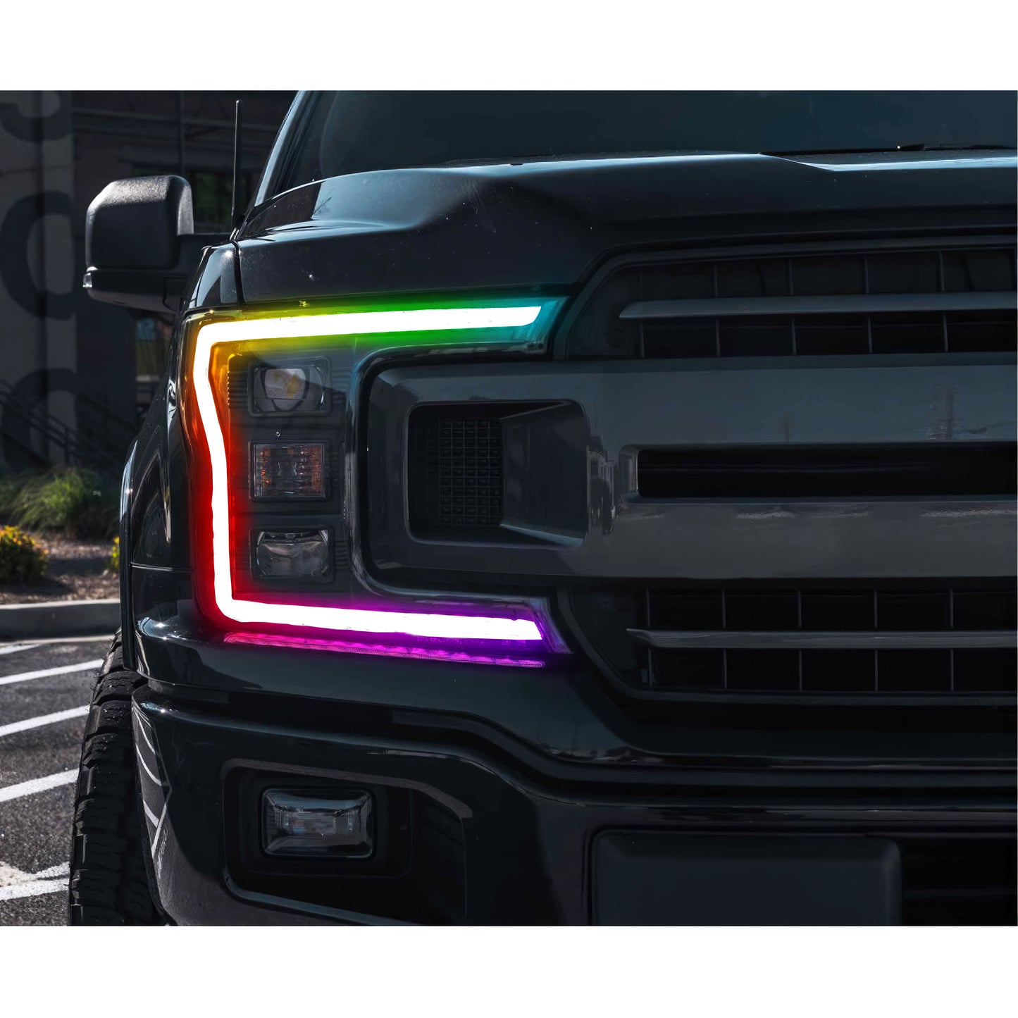 Ford F-150: Multicolor Flow Series Headlights (2018-2020) - XB Hybrid - image 4