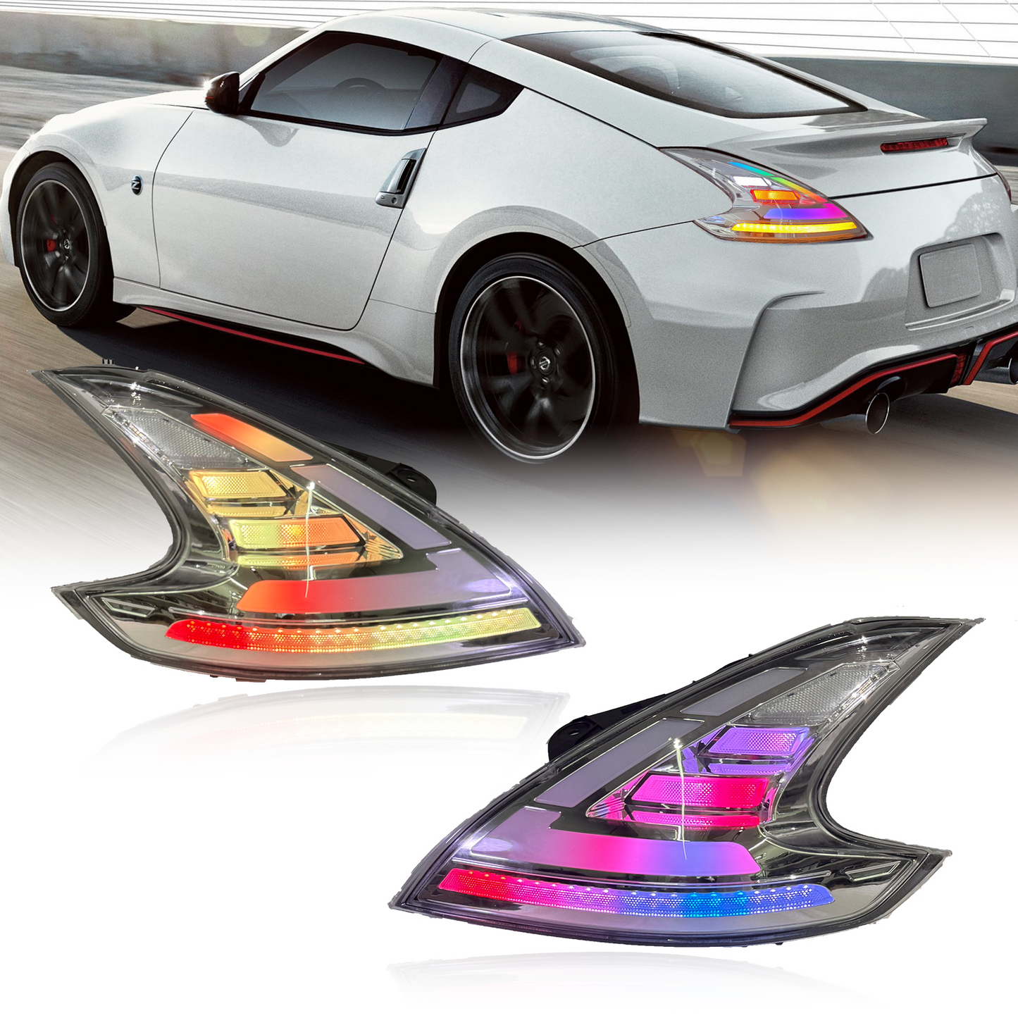 Marii Customz Nissan 370Z chrome RGB LED taillights - image 1