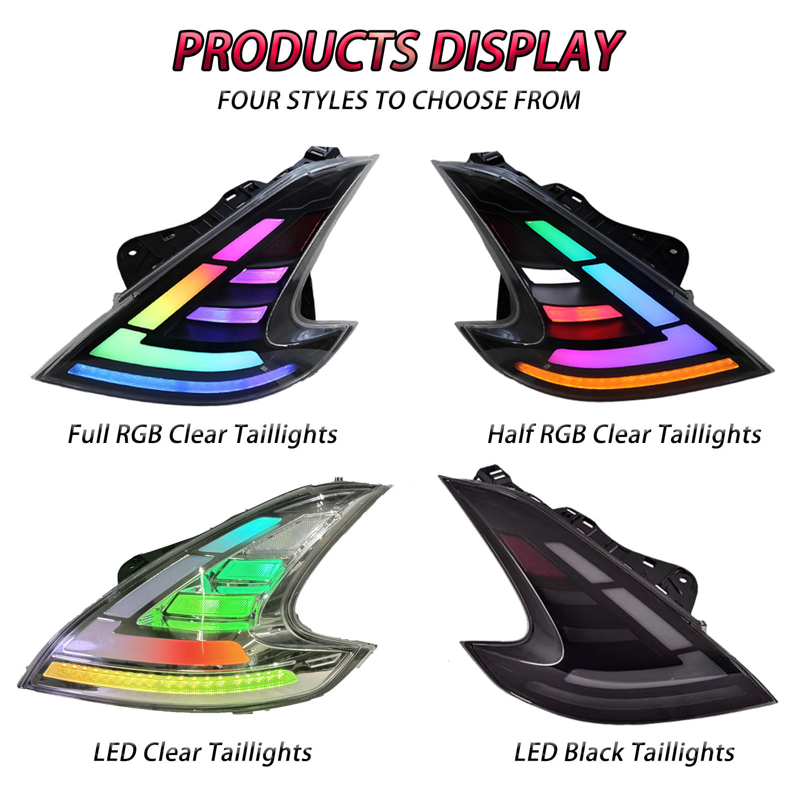 Marii Customz Nissan 370Z chrome RGB LED taillights - image 2