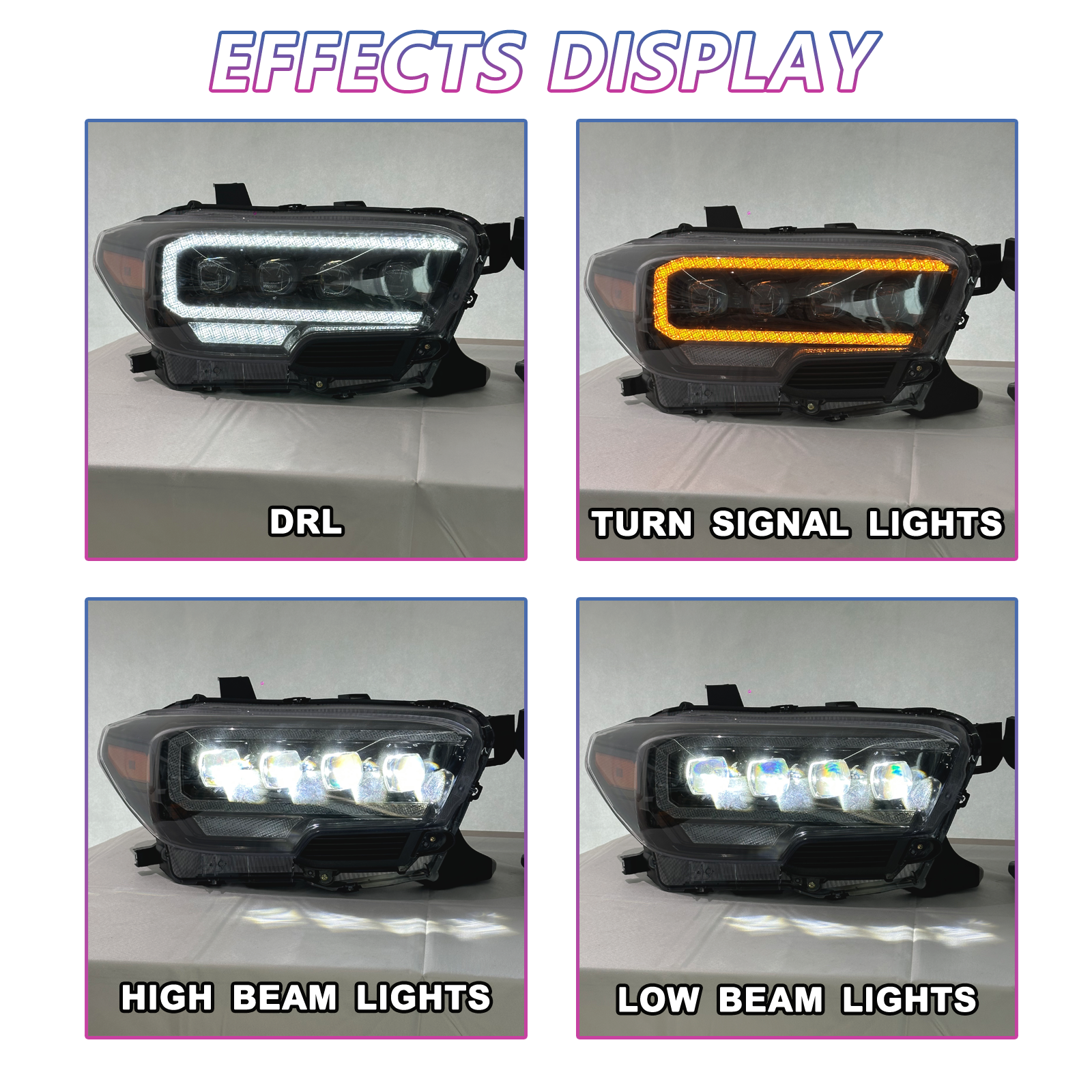Marii Customz Toyota Tacoma 4-lens LED headlights - image 2