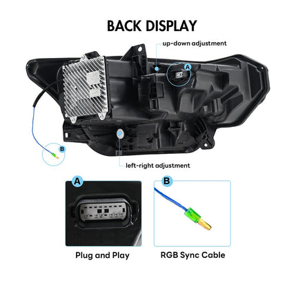 Marii Customz Ford Mustang S650 RGB LED headlights - image 3