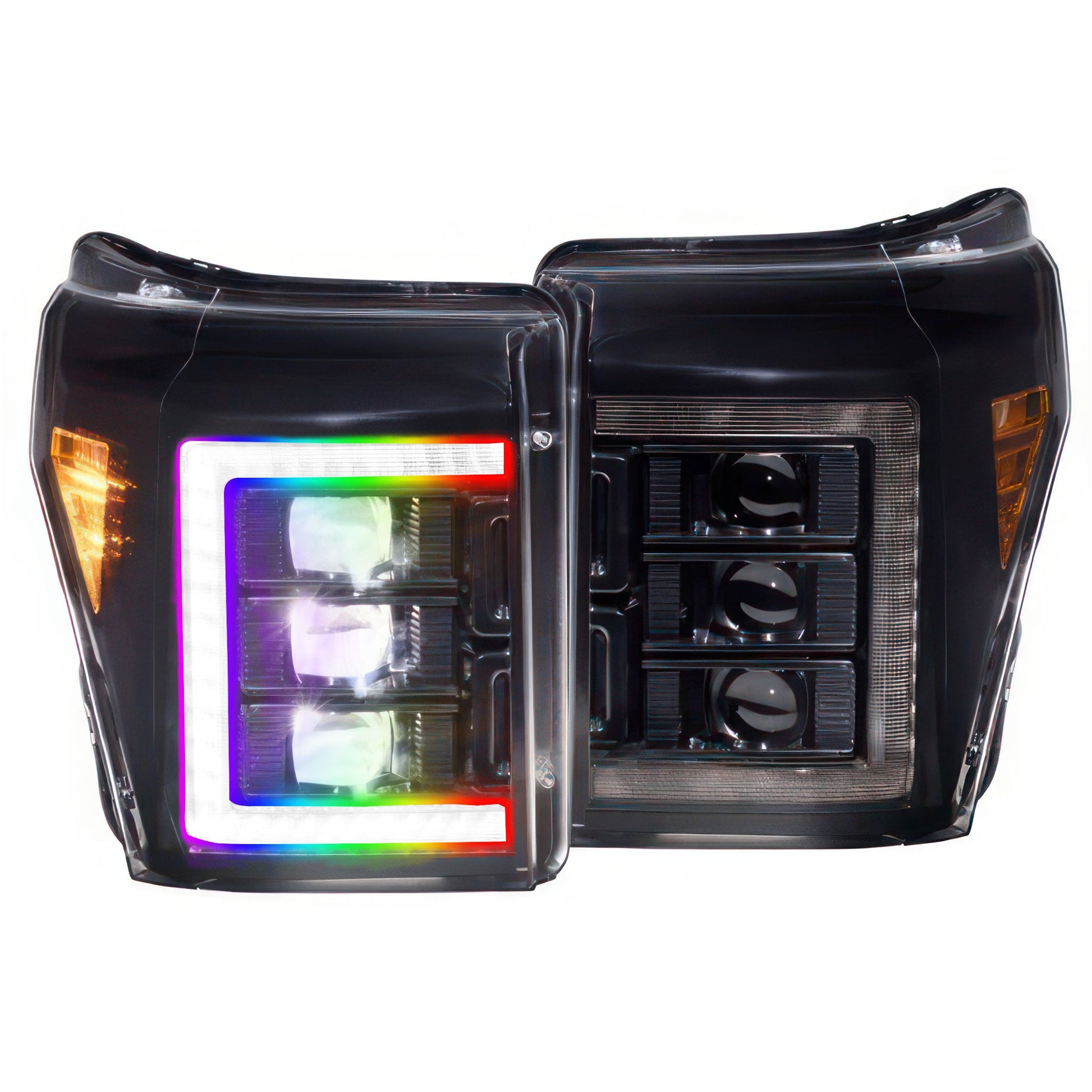Ford Super Duty: Multicolor Flow Series Headlights (2011-2016)