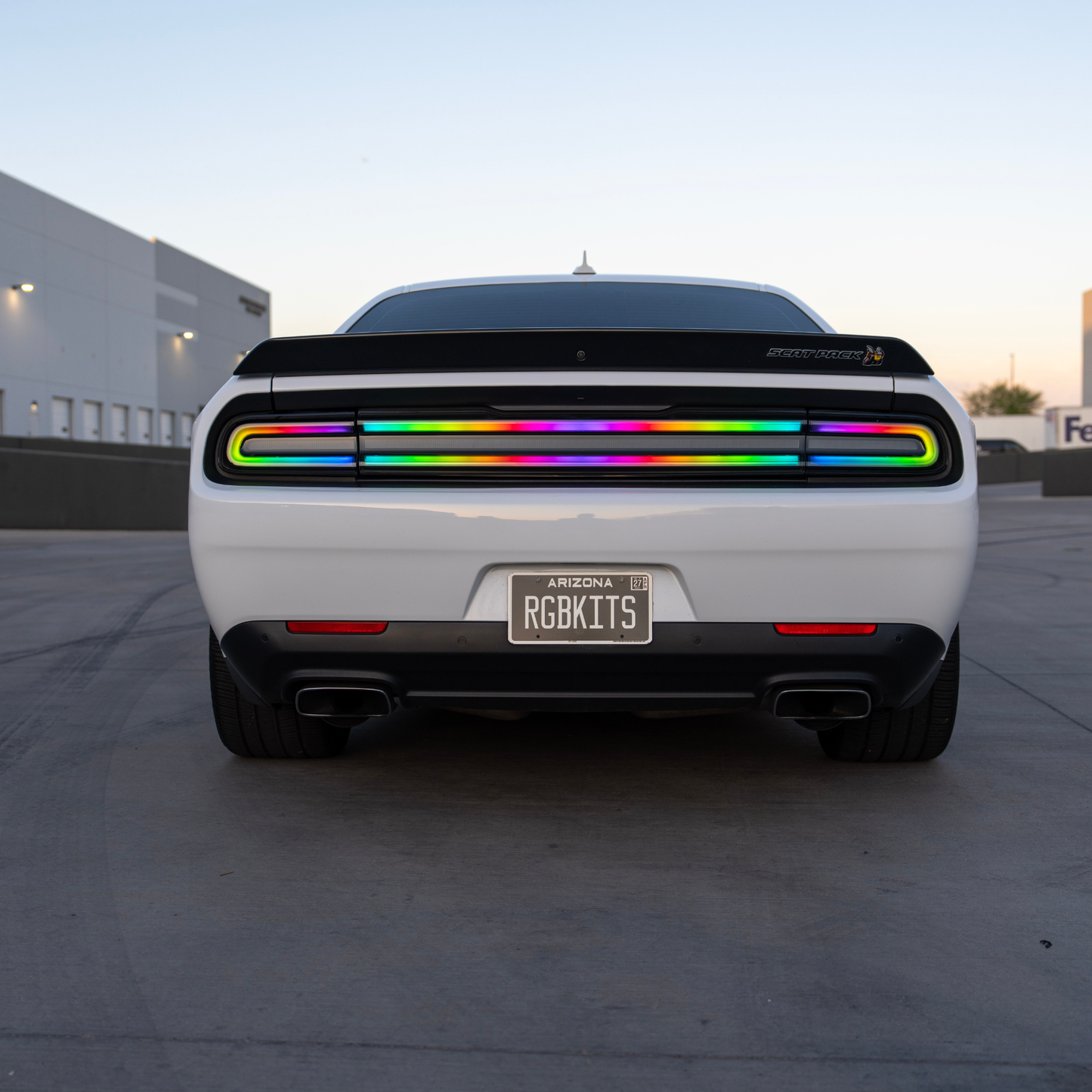 Dodge Challenger: Flow Series Multicolor Tail Lights (2015-2024)