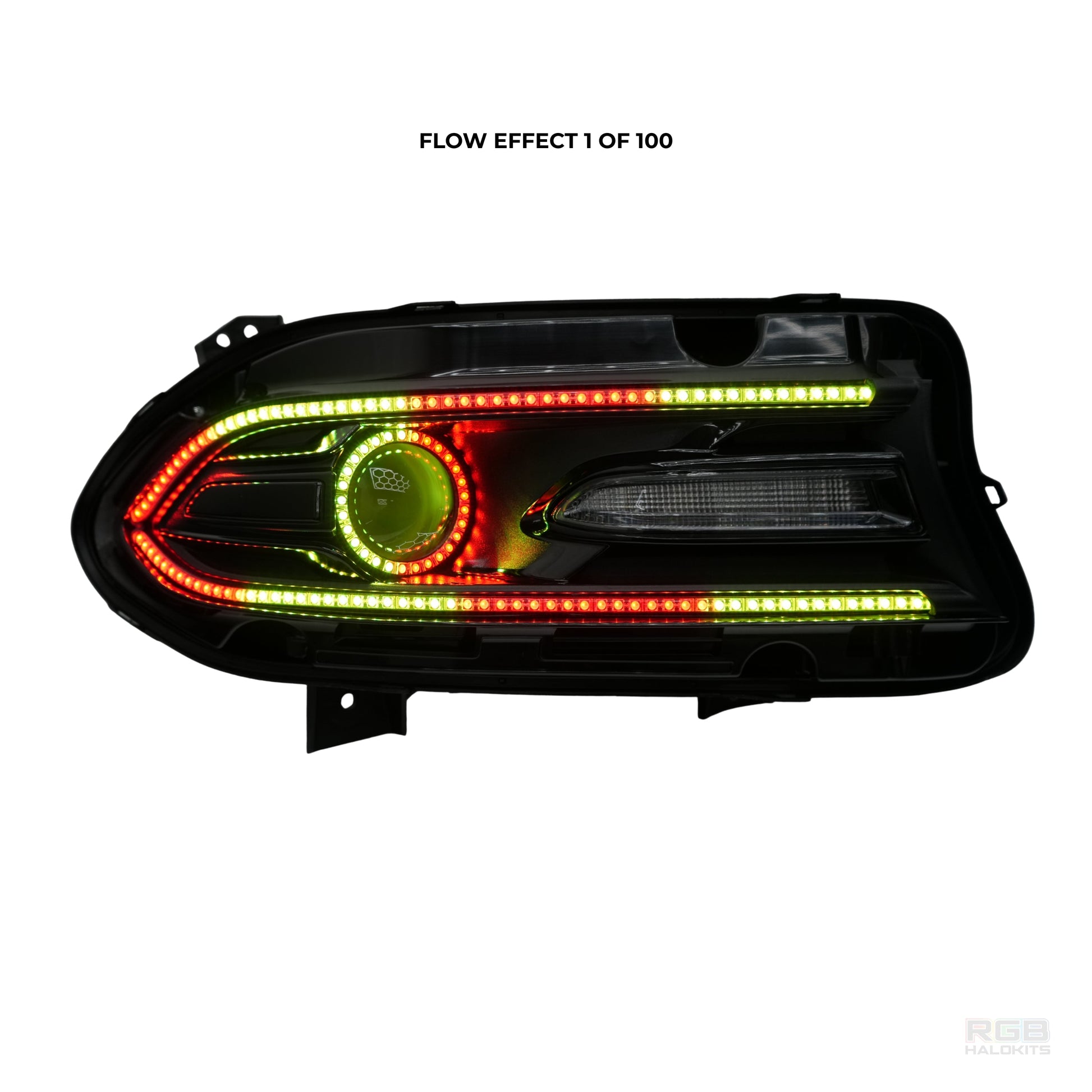 Dodge Charger: Multicolor Flow Series Halo Headlights (2015–2024) - image 6