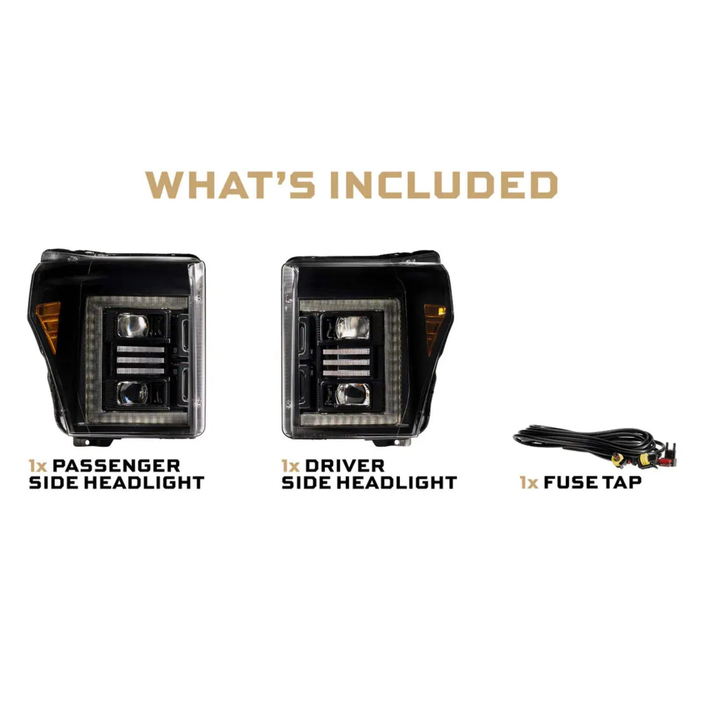 FORD SUPER DUTY (11-16): XB HYBRID LED HEADLIGHTS - image 2