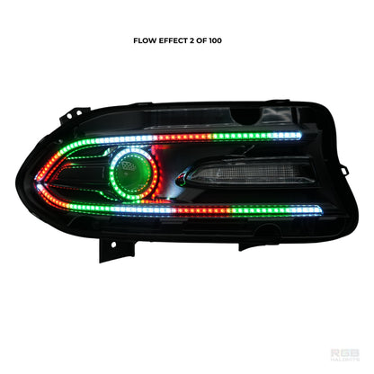 Dodge Charger: Multicolor Flow Series Halo Headlights (2015–2024) - image 7