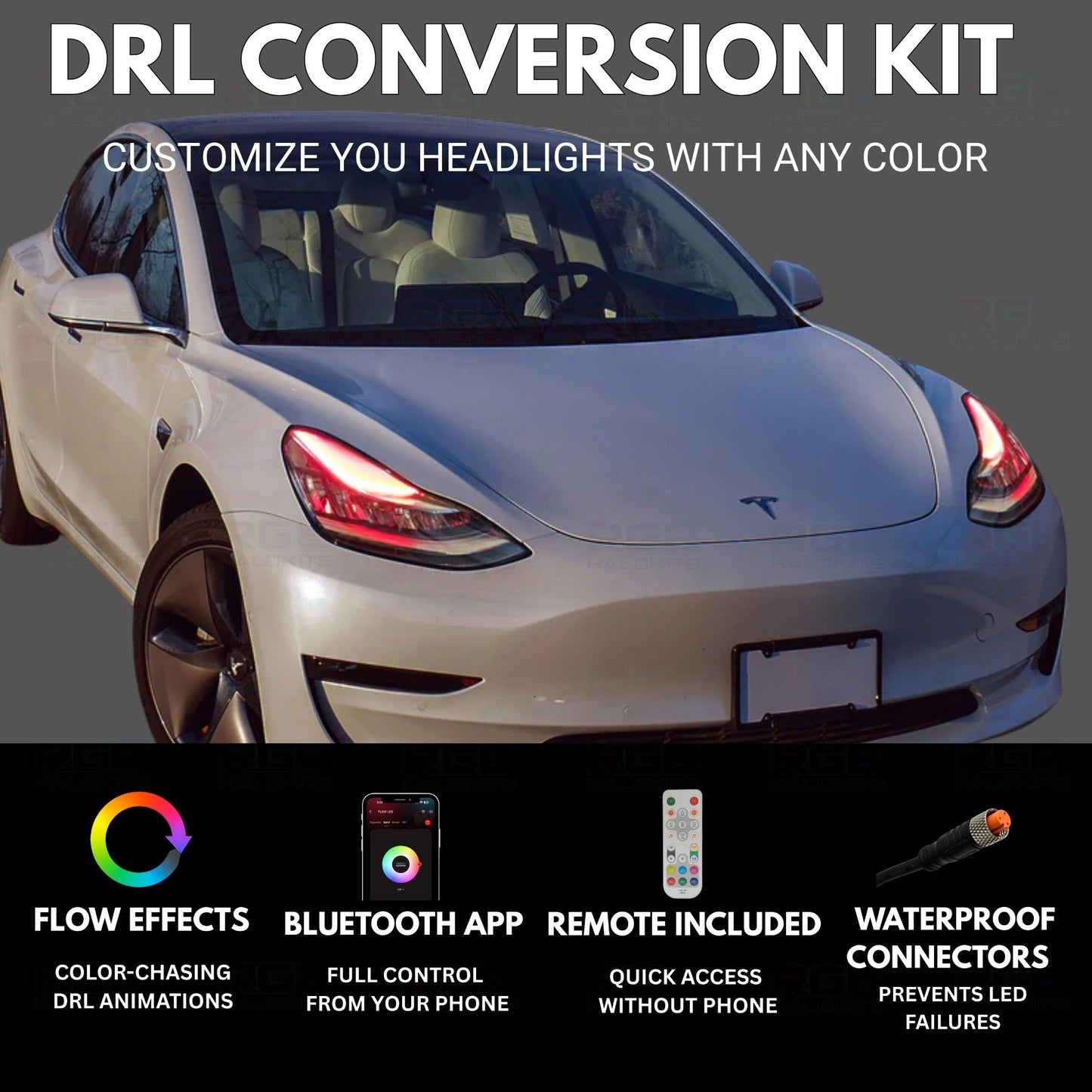 Tesla Model 3 Multicolor DRL Boards (2017-2020) - image 3