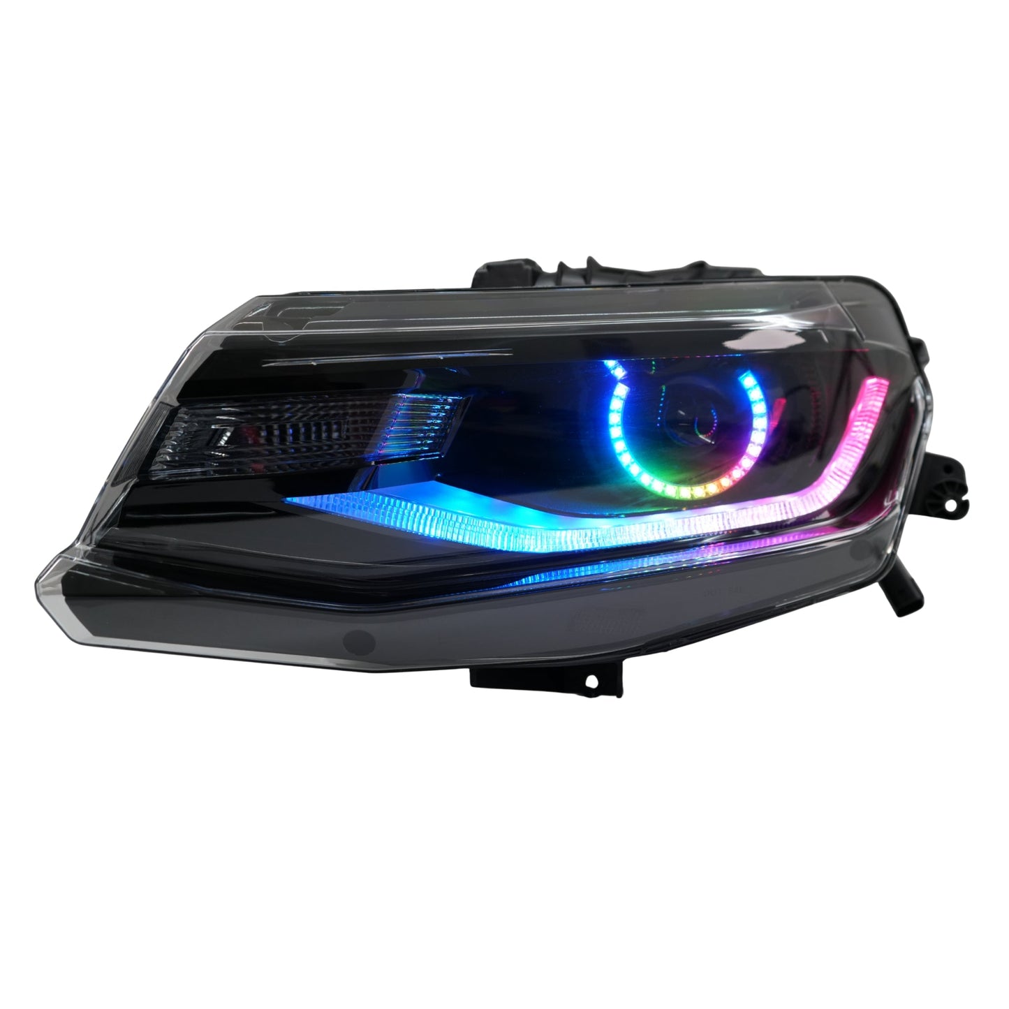 Chevrolet Camaro: Multicolor Flow Series Headlights w/ Halos (2016-2018)