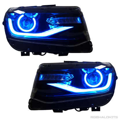 Chevrolet Camaro: Multicolor Flow Series Headlights with Halos (2014-2015) - image 4