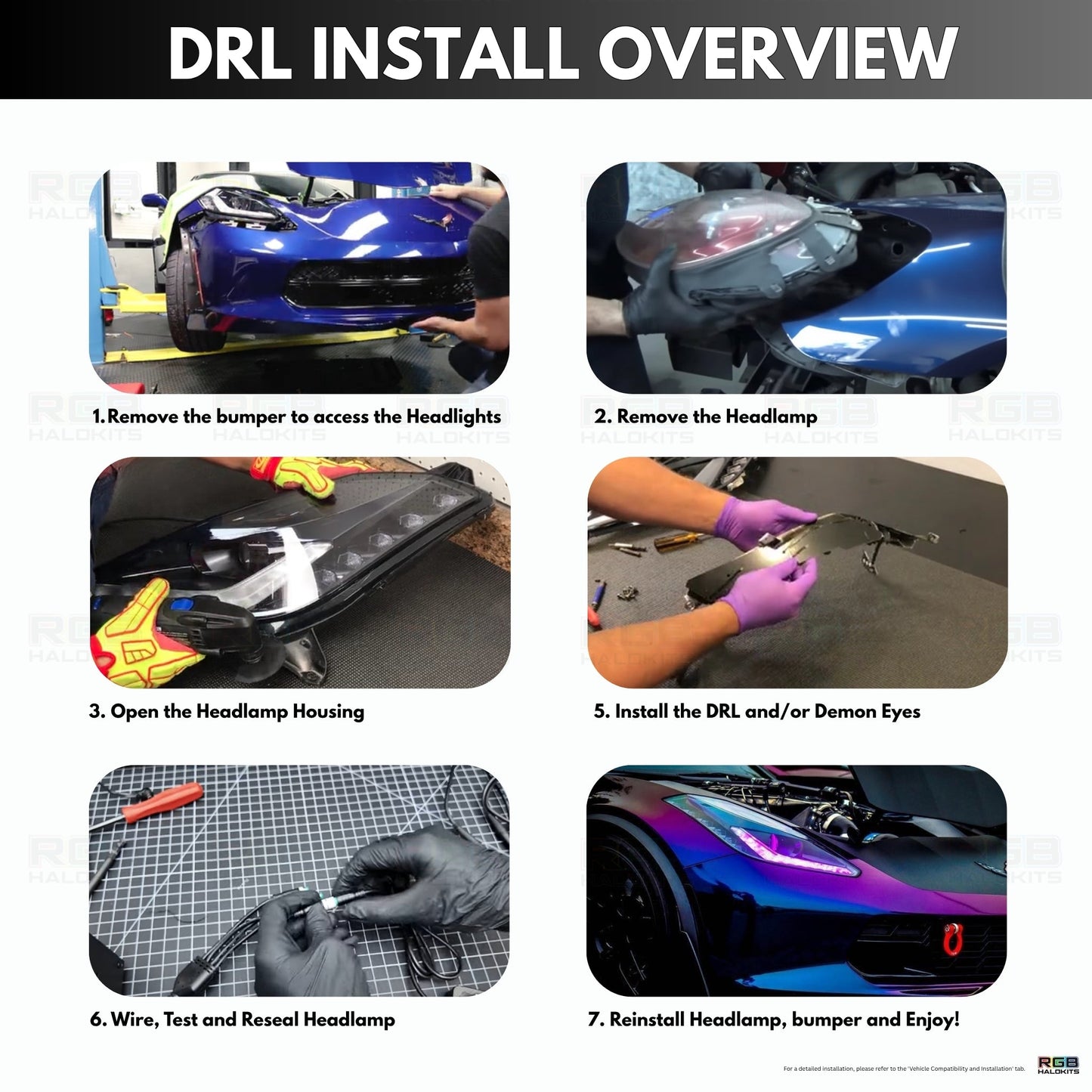 Chevrolet Corvette Multicolor DRL Boards (2014-2019) - image 11