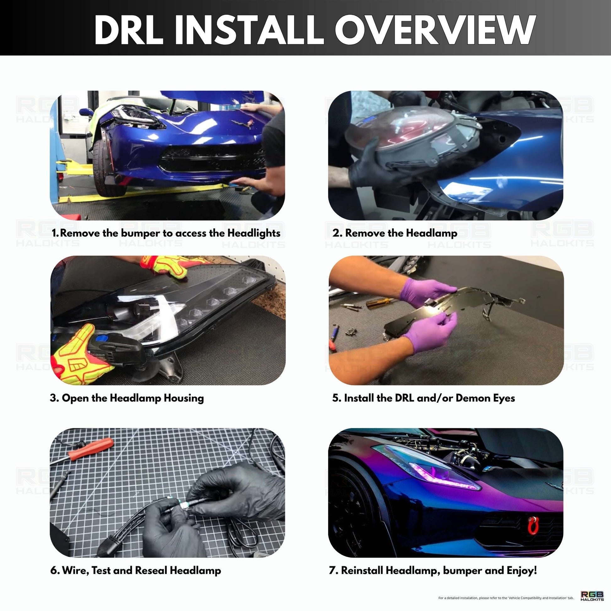Chevrolet Corvette Multicolor DRL Boards (2014-2019) - image 11