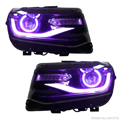 Chevrolet Camaro: Multicolor Flow Series Headlights with Halos (2014-2015) - image 6