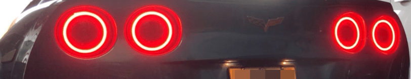 Chevrolet C6 Corvette Tail Light Multicolor Halo Kit (2005-2013) - image 4