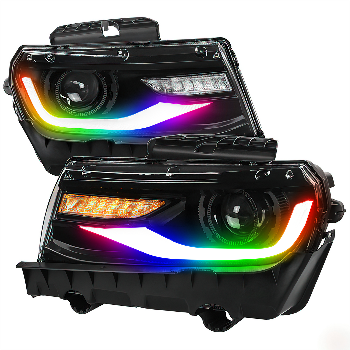 Chevrolet Camaro: Multicolor Flow Series Headlights with Halos (2014-2015) - image 10