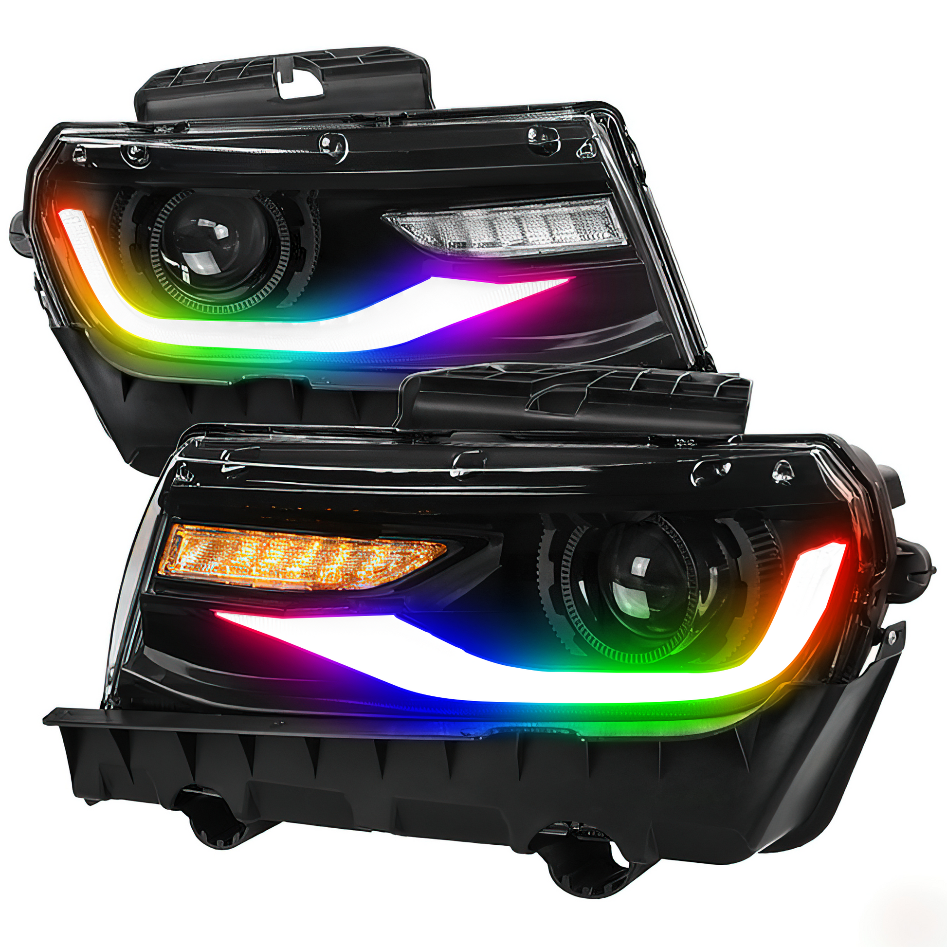 Chevrolet Camaro: Multicolor Flow Series Headlights with Halos (2014-2015) - image 10