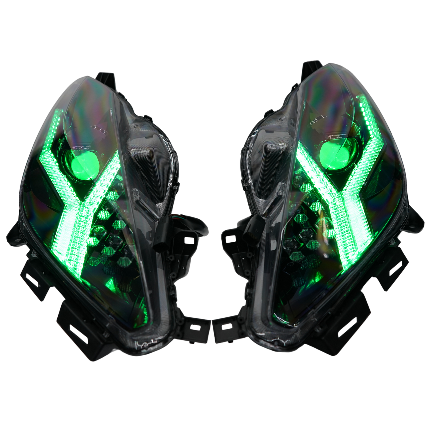 2014–2019 Corvette Multicolor Flow Headlights – w/ Demon Eyes () - image 3