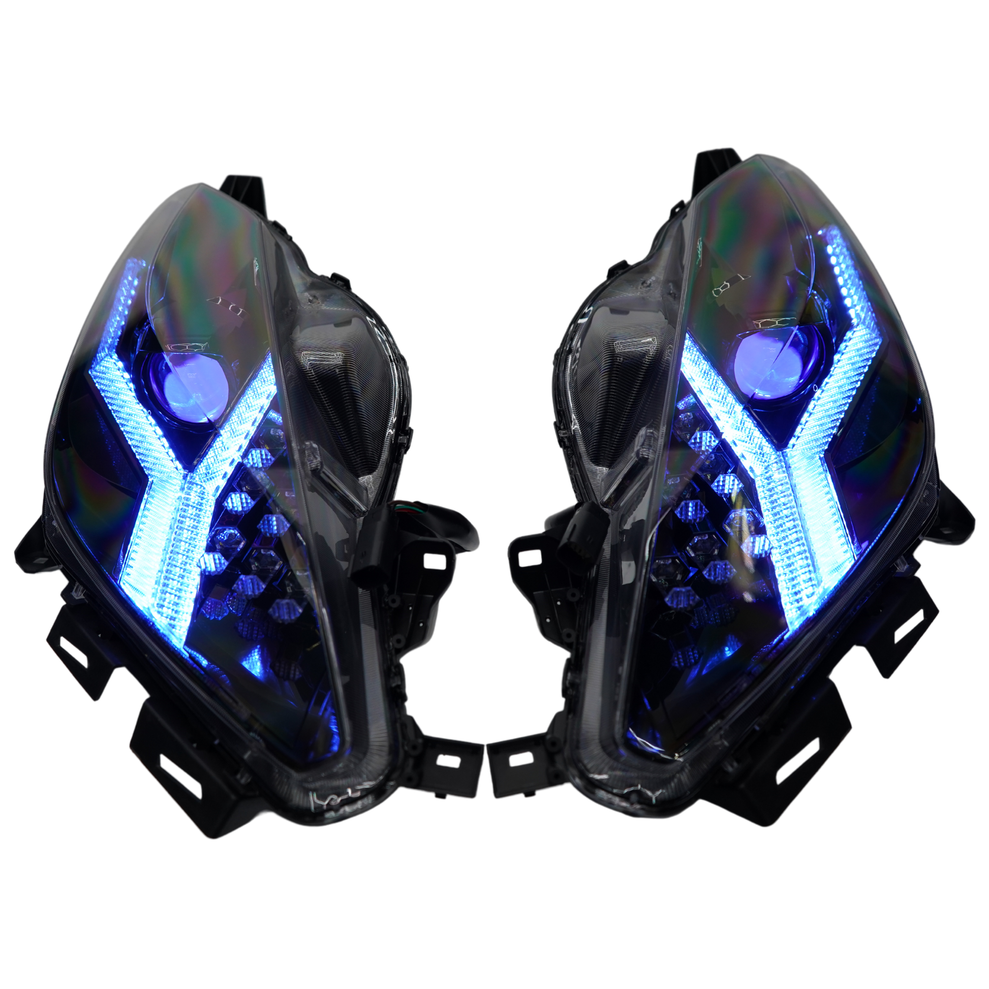 2014–2019 Corvette Multicolor Flow Headlights – w/ Demon Eyes () - image 4