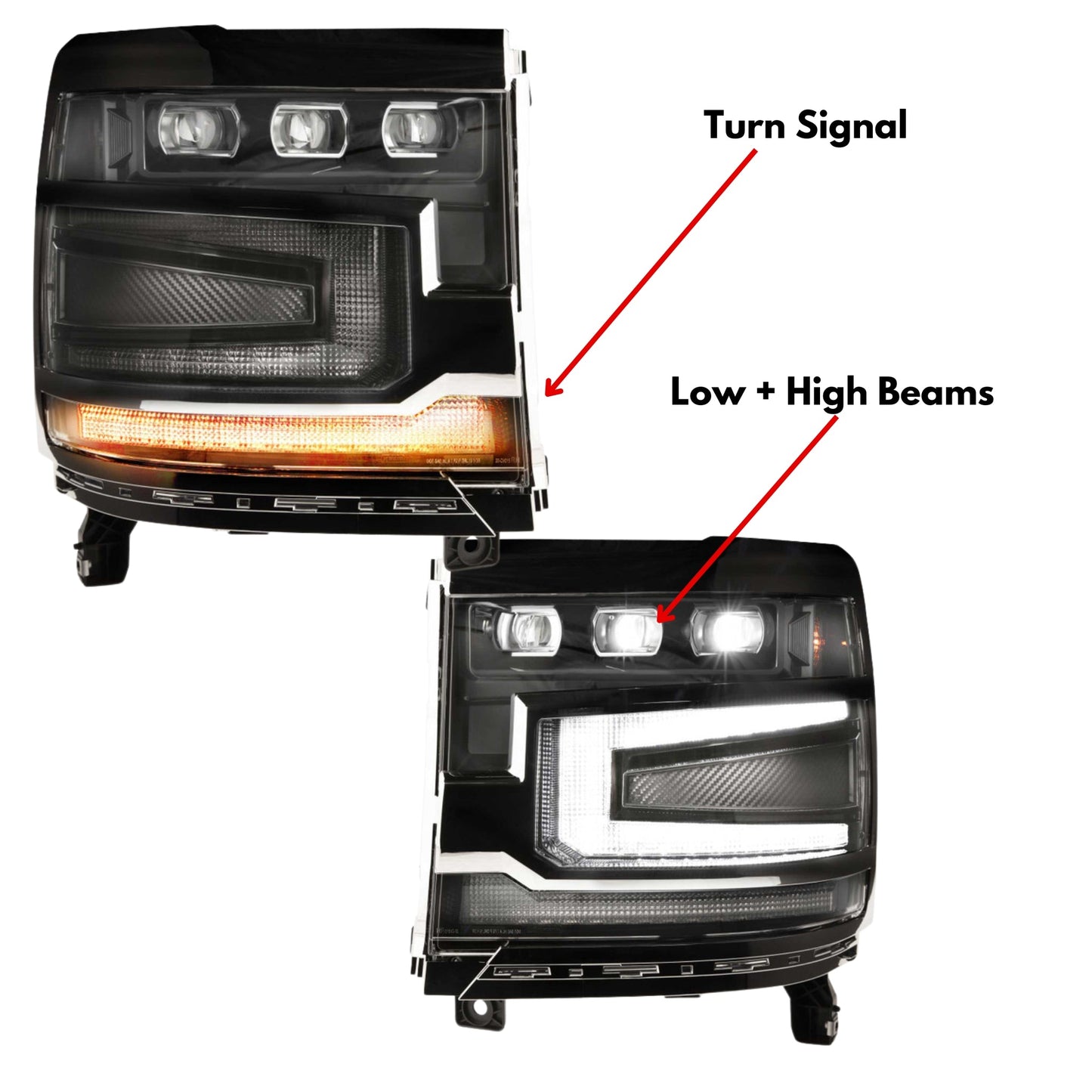 Chevrolet Silverado 1500: Multicolor Flow Series Headlights (2016-2018) - image 10