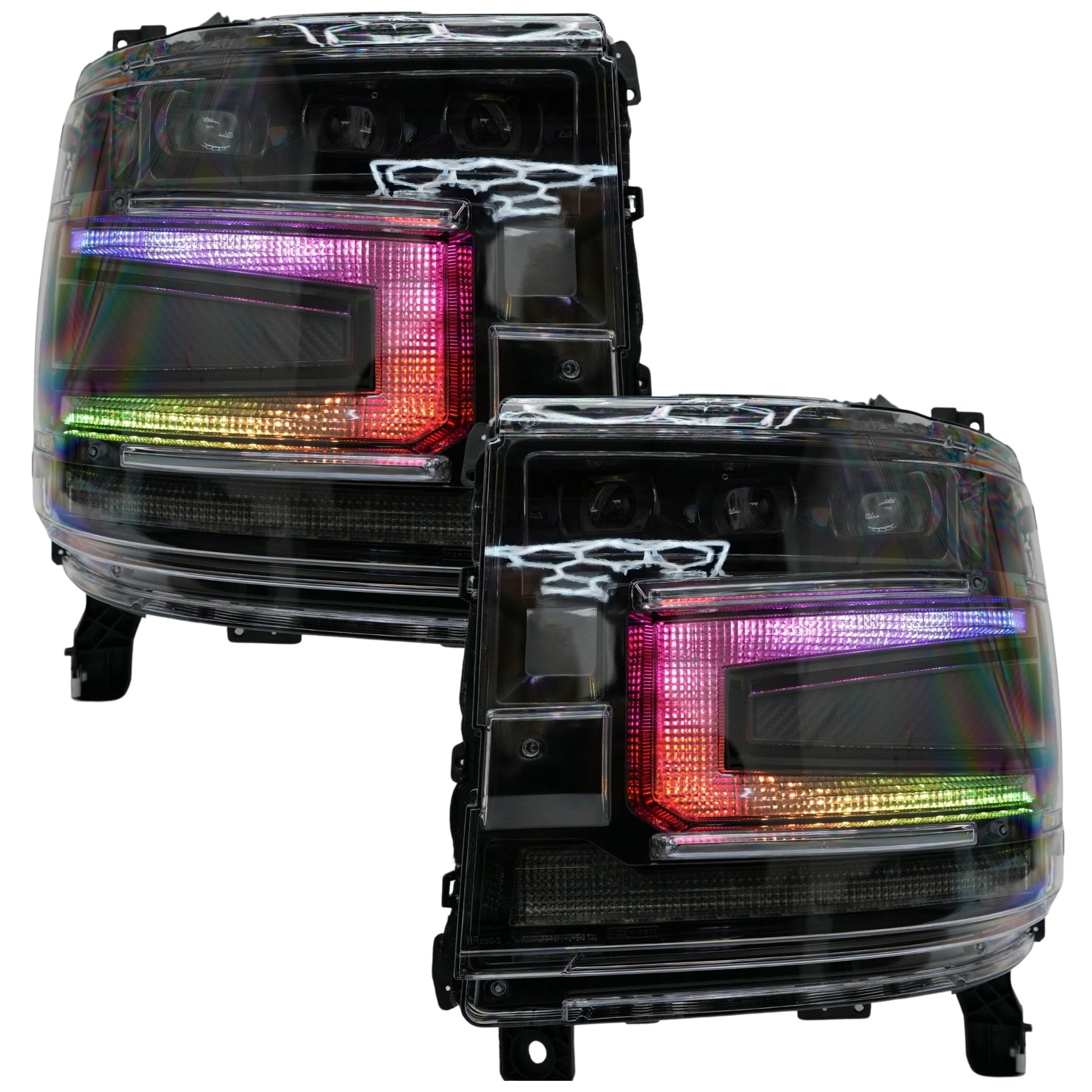 Chevrolet Silverado 1500: Multicolor Flow Series Headlights (2016-2018)