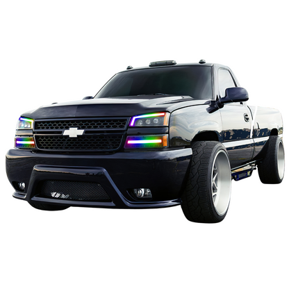 Chevrolet Silverado: Multicolor Flow Series Nova Alpha Black Headlights (2003-2006) - image 3