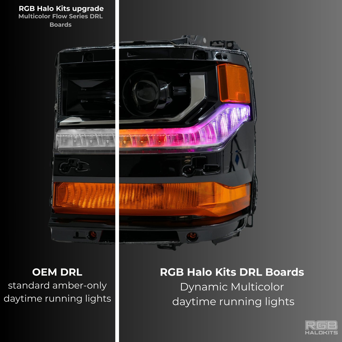 Chevrolet Silverado Multicolor Flow Series DRL Boards (2016-2018) - image 3