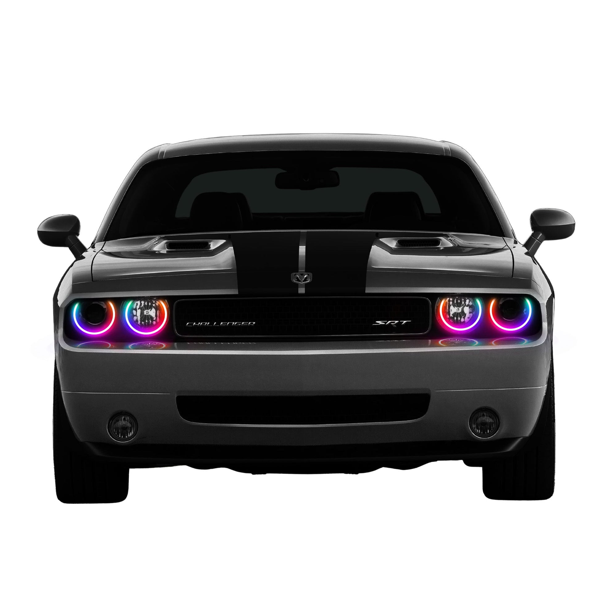 Dodge Challenger Waterproof Exterior Mount Multicolor Halo Kit (2008-2014)