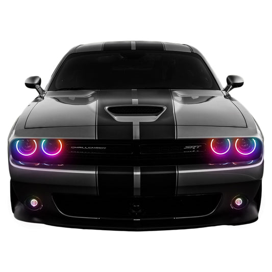 Dodge Challenger Waterproof External Mount Multicolor Halo Kit (2015-2024)