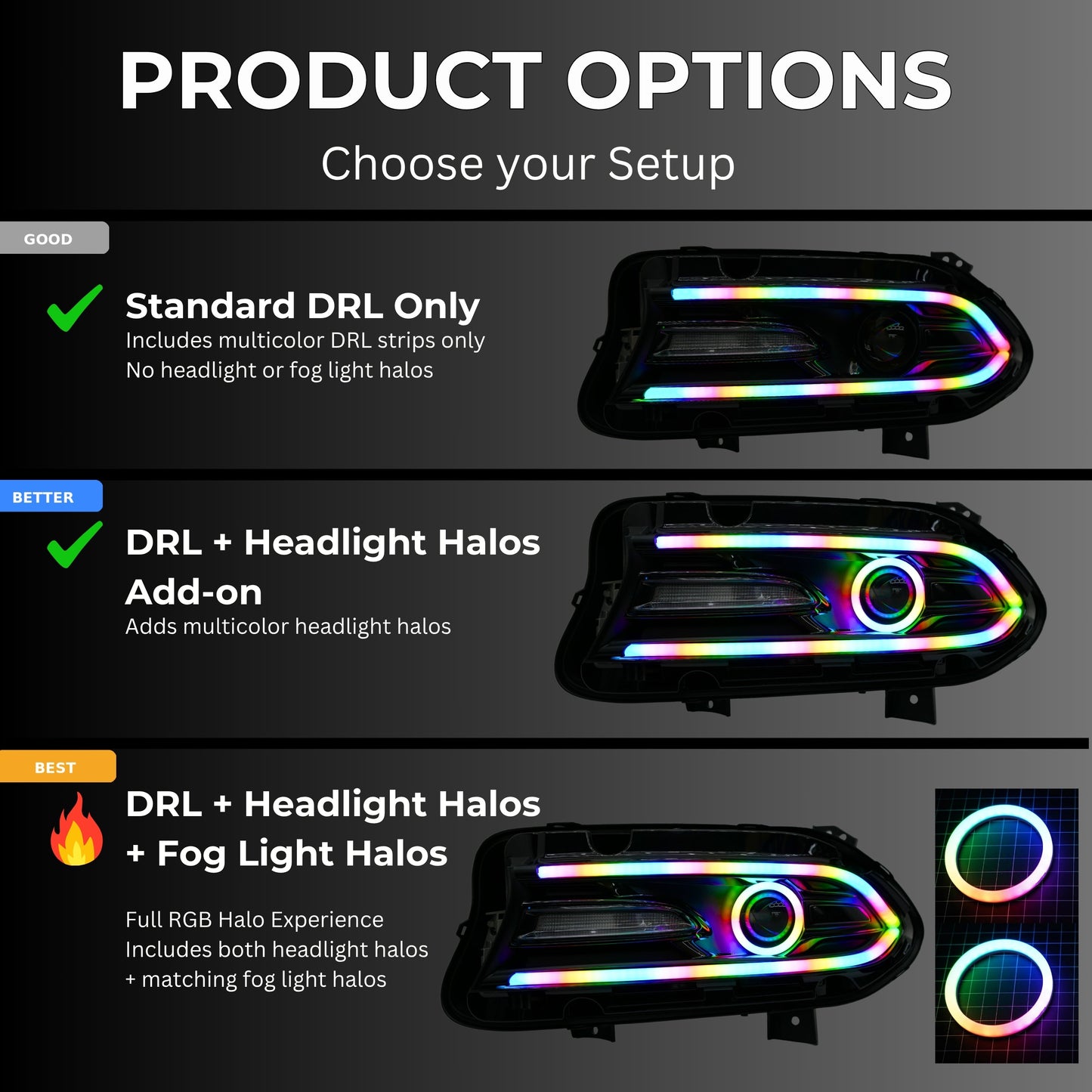 Dodge Charger Flow Series DRL Boards 2.0 - Diffused LED (2015-2023) - image 10