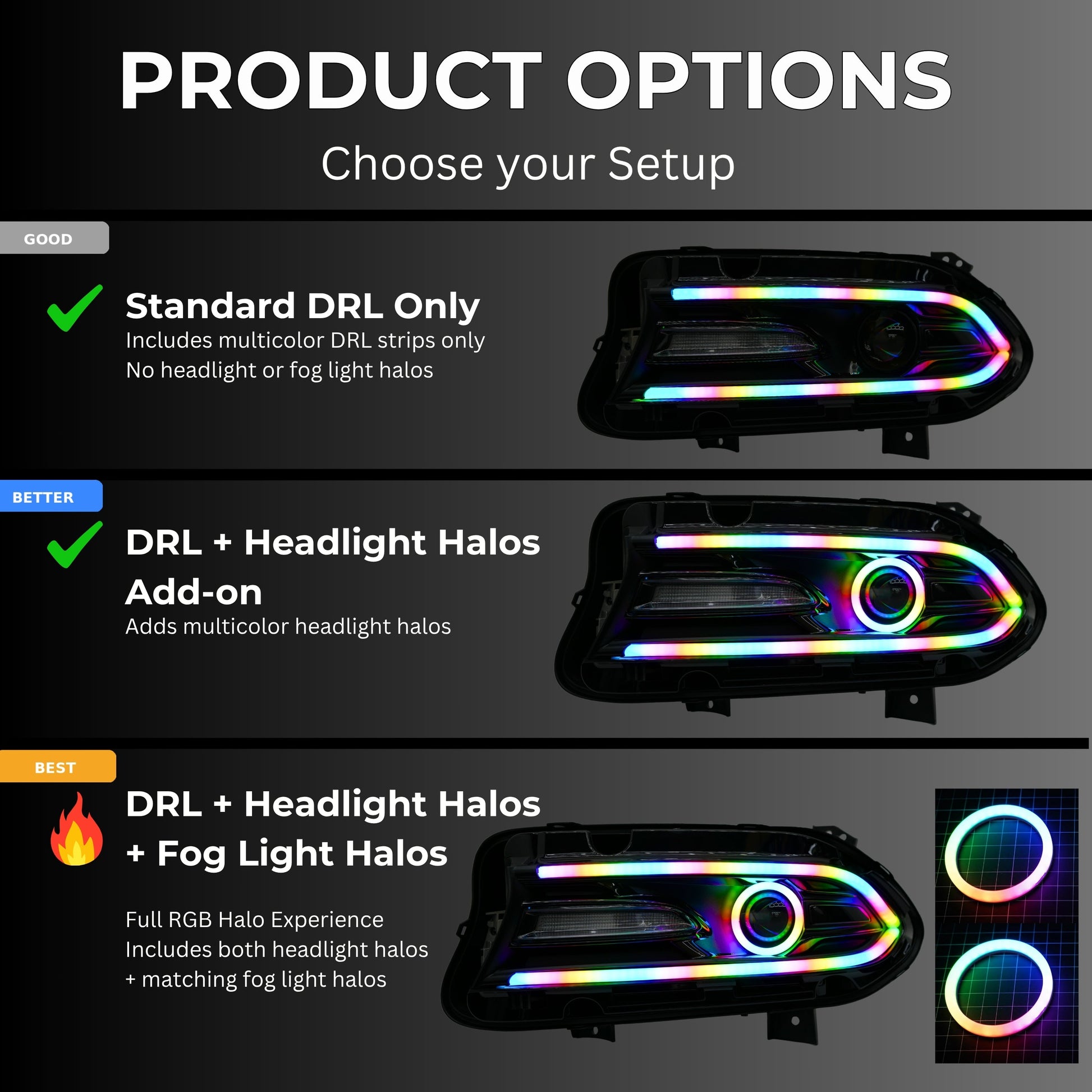 Dodge Charger Flow Series DRL Boards 2.0 - Diffused LED (2015-2023) - image 10
