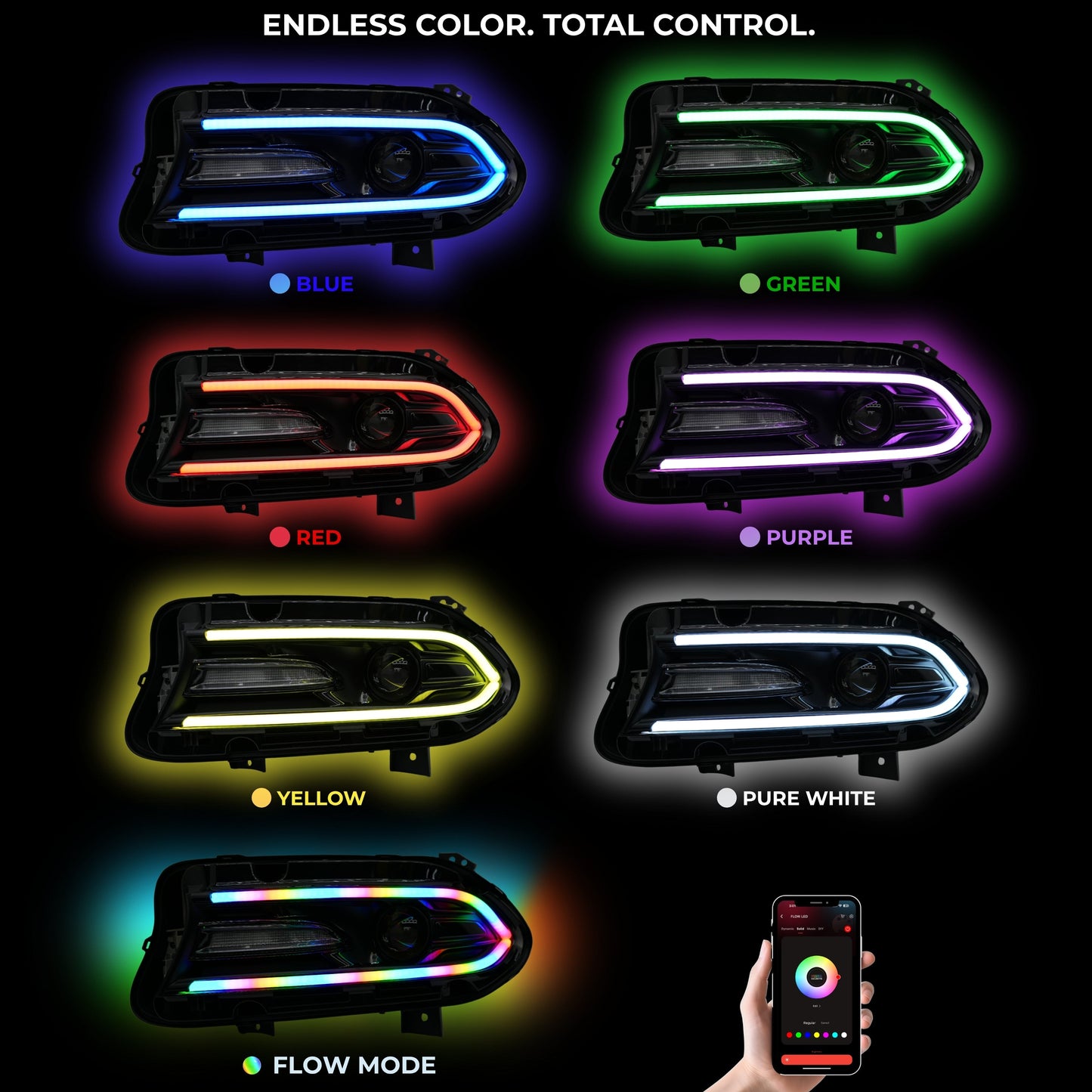 Dodge Charger Flow Series DRL Boards 2.0 - Diffused LED (2015-2023) - image 12
