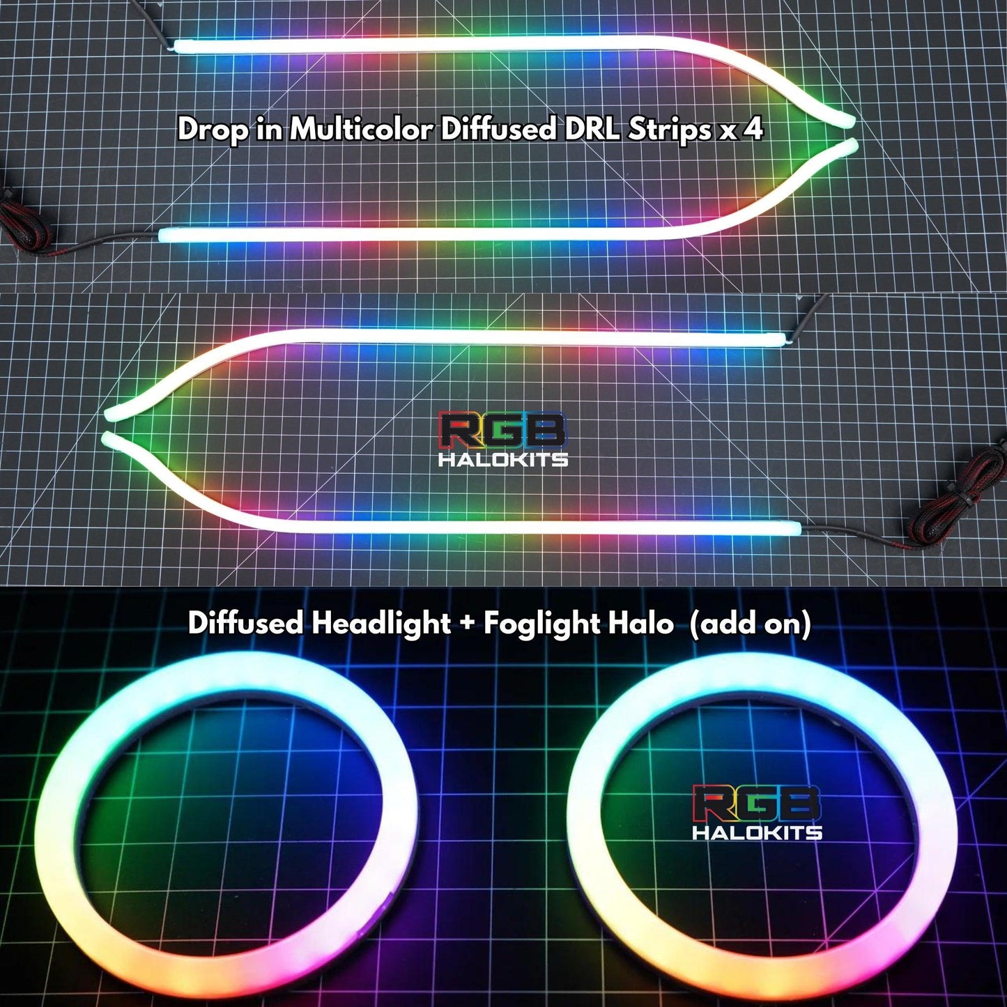 Dodge Charger Flow Series DRL Boards 2.0 - Diffused LED (2015-2023) - image 2