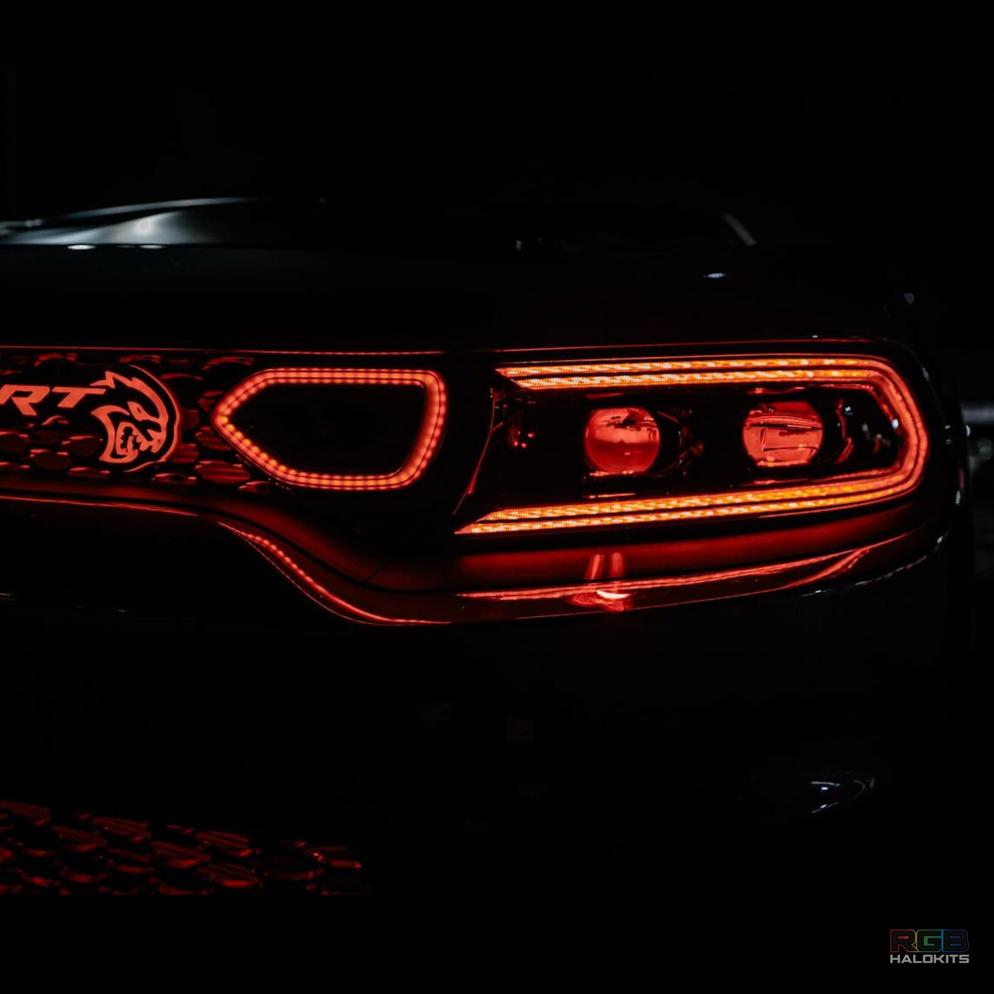 Dodge Charger: Multicolor Flow Series LUXX-Series LED Projector Headlights + Demon Eyes (2015–2024) - image 2