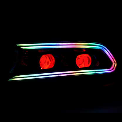 Dodge Charger: Multicolor Flow Series LUXX-Series LED Projector Headlights + Demon Eyes (2015–2024) - image 20