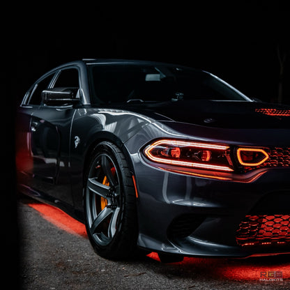 Dodge Charger: Multicolor Flow Series LUXX-Series LED Projector Headlights + Demon Eyes (2015–2024) - image 3