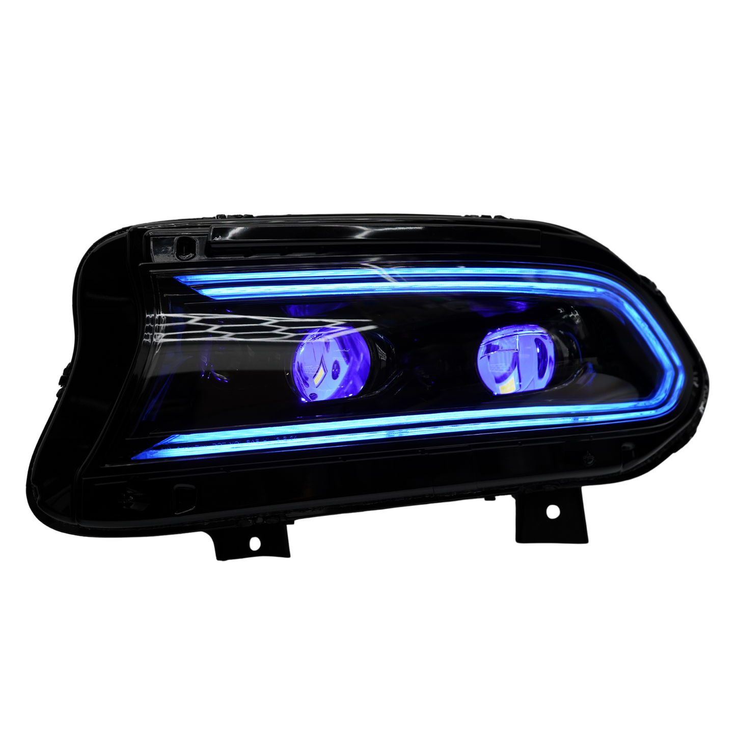 Dodge Charger: Multicolor Flow Series LUXX-Series LED Projector Headlights + Demon Eyes (2015–2024) - image 8