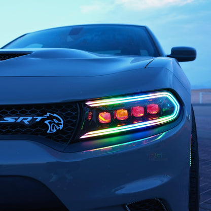 Dodge Charger: Multicolor Flow Series NOVA Headlights + Demon Eyes (2015–2024) - image 2