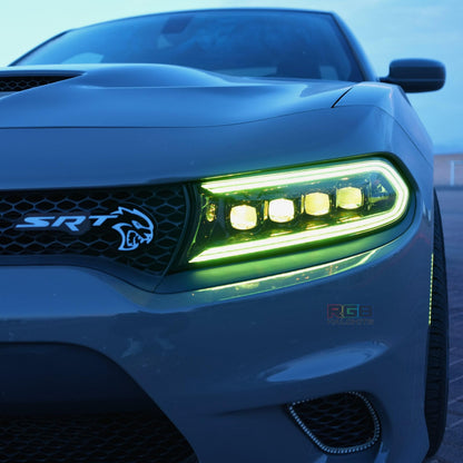 Dodge Charger: Multicolor Flow Series NOVA Headlights + Demon Eyes (2015–2024) - image 6