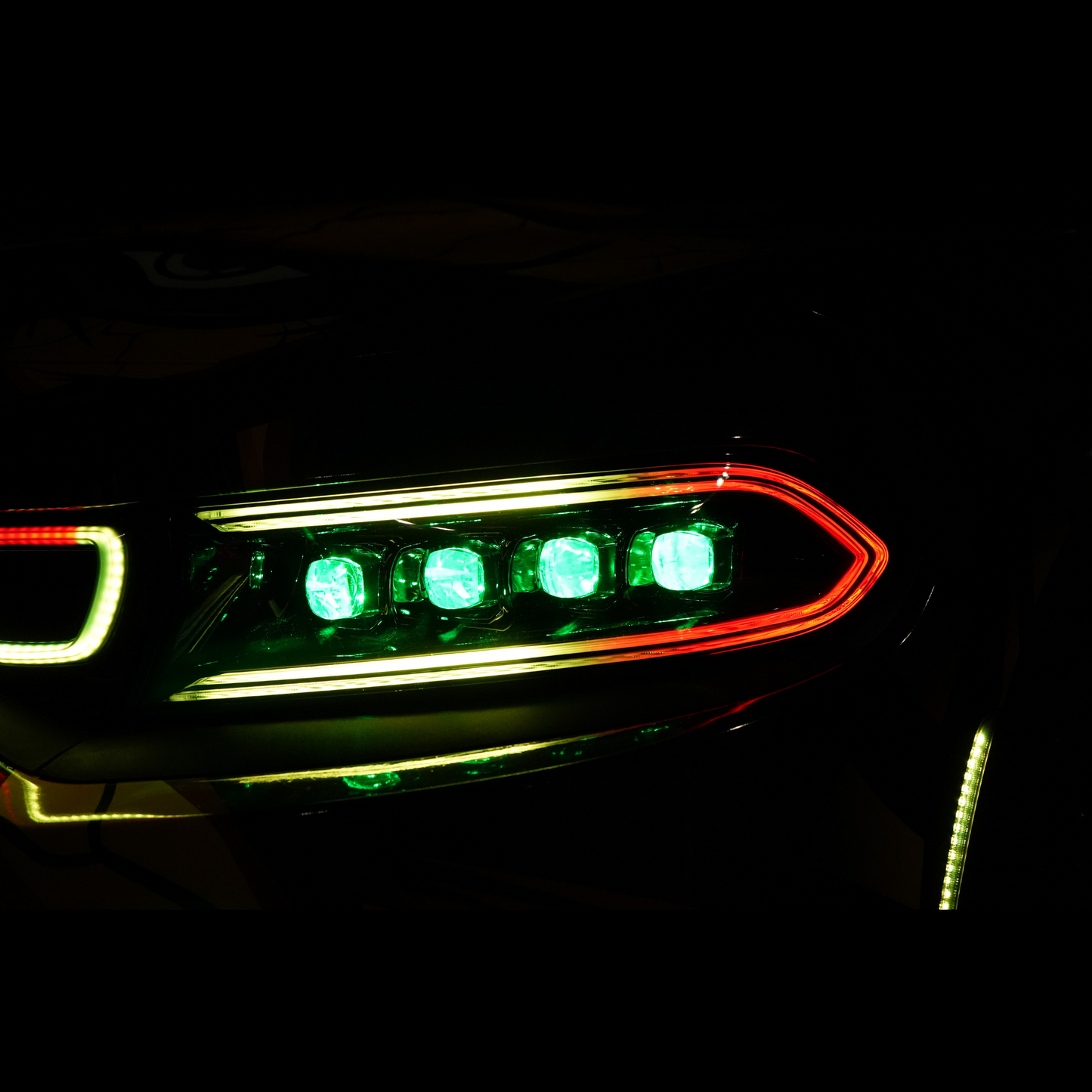 Dodge Charger: Multicolor Flow Series NOVA Headlights + Demon Eyes (2015–2024) - image 7