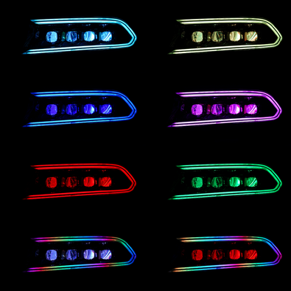 Dodge Charger: Multicolor Flow Series NOVA Headlights + Demon Eyes (2015–2024) - image 8