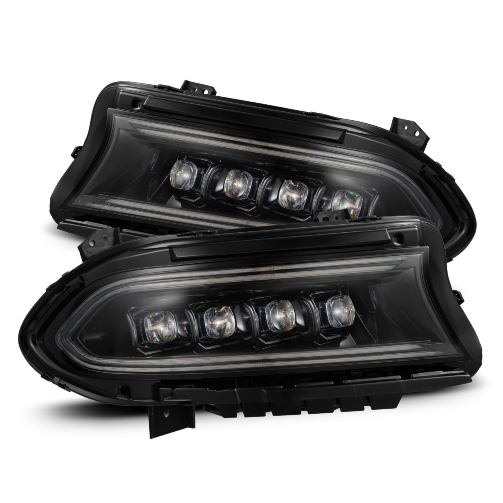 Dodge Charger NOVA-Series LED Projector Headlights Alpha-Black (2015-2023)