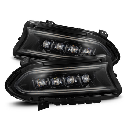 Dodge Charger NOVA-Series LED Projector Headlights Alpha-Black (2015-2023)