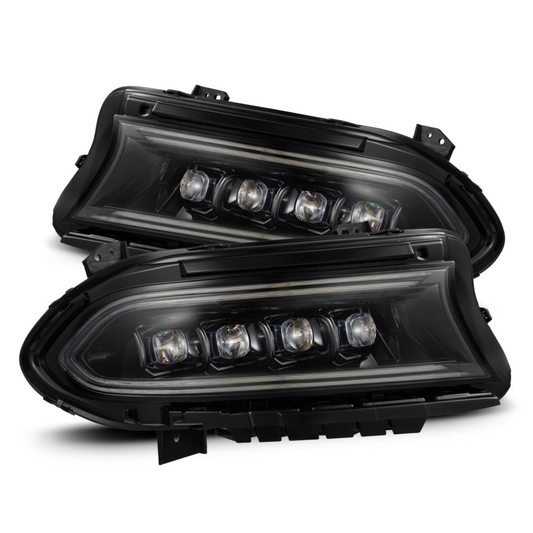 Dodge Charger NOVA-Series LED Projector Headlights Alpha-Black (2015-2023)
