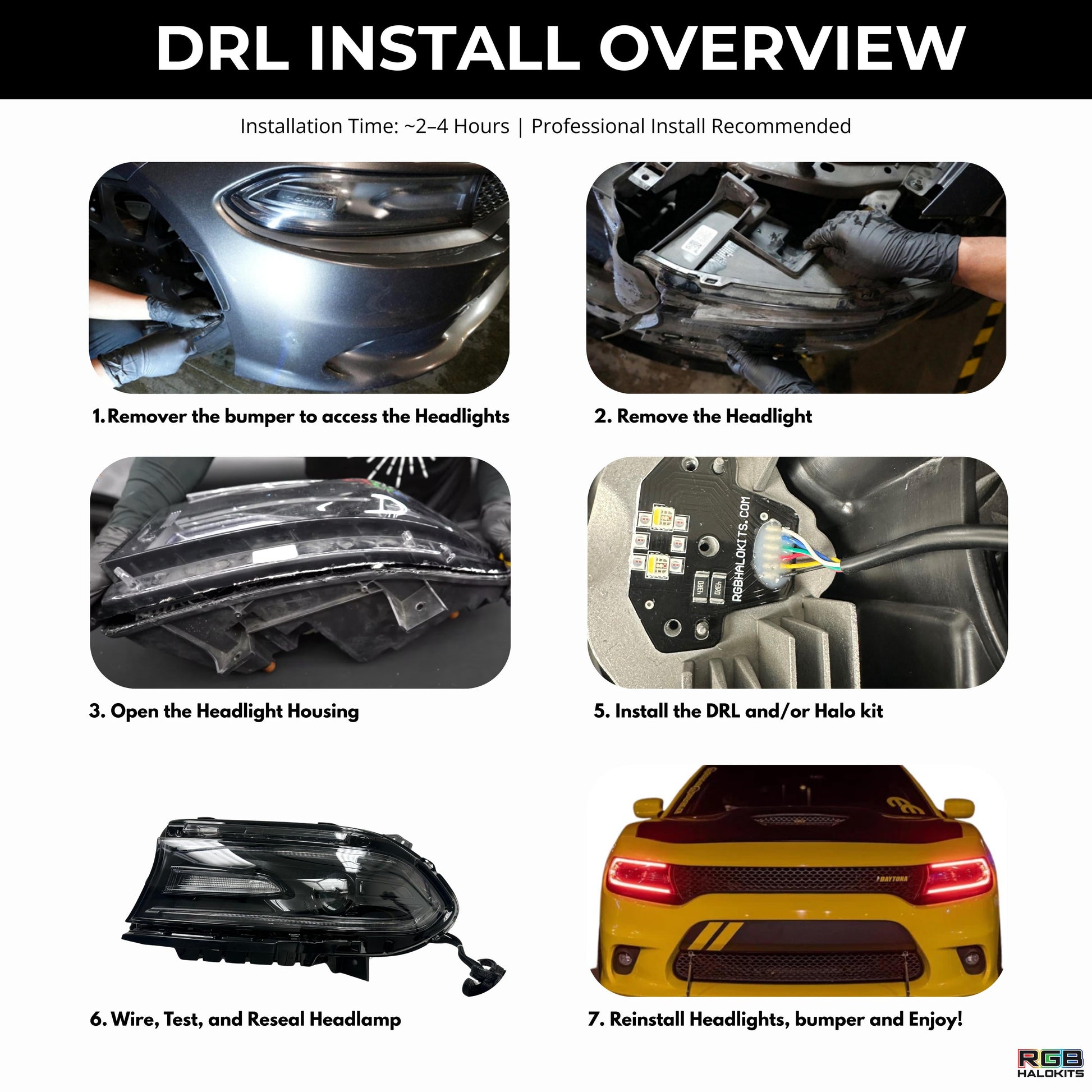 Dodge Charger RGBWA DRL Boards (2015-2024) - image 12