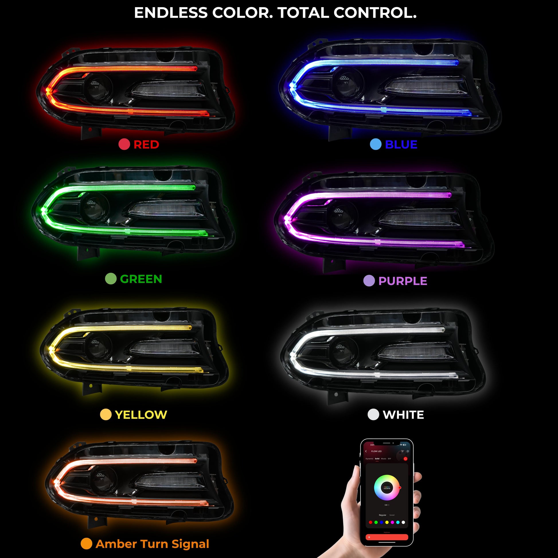 Dodge Charger RGBWA DRL Boards (2015-2024) - image 4
