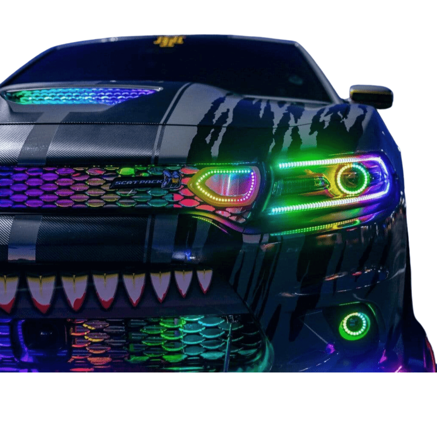 Dodge Charger Snorkel Air Intake Multicolor Halo Kit (2019-2024) - image 10