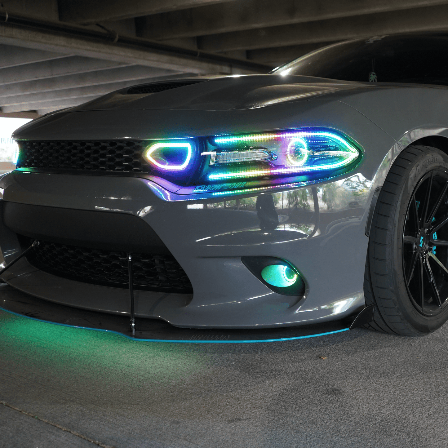 Dodge Charger Snorkel Air Intake Multicolor Halo Kit (2019-2024) - image 3