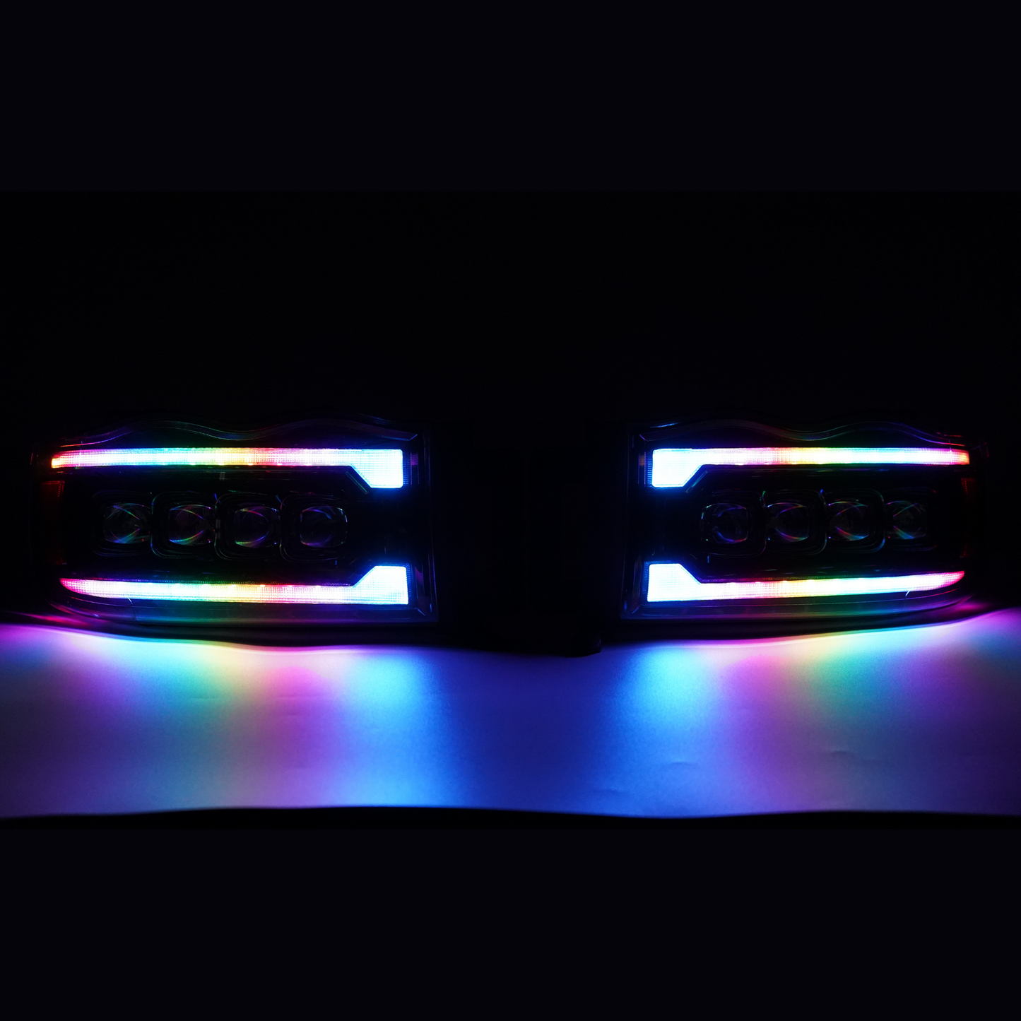 Dodge Ram HD: Multicolor Flow Series NOVA Headlights (2002-2005) - image 10