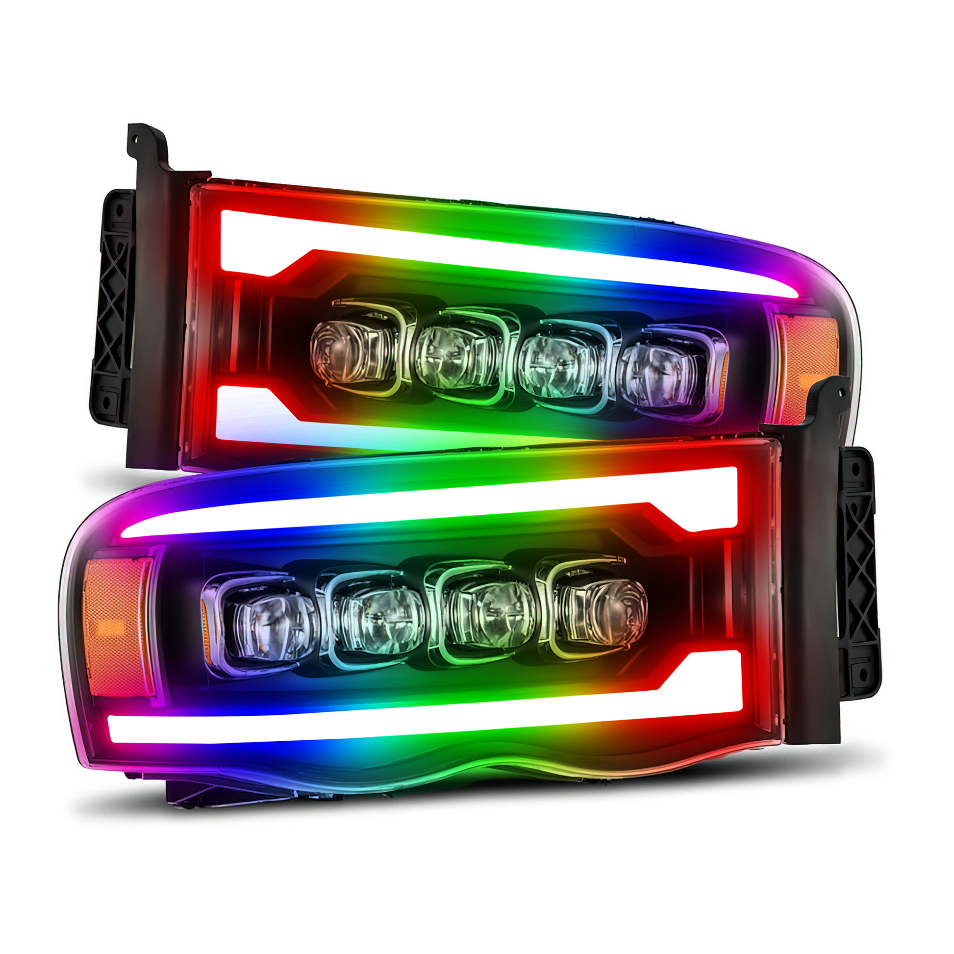 Dodge Ram HD: Multicolor Flow Series NOVA Headlights (2002-2005) - image 13