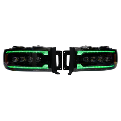 Dodge Ram HD: Multicolor Flow Series NOVA Headlights (2002-2005) - image 3